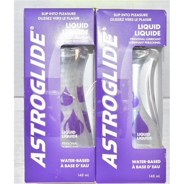 2 PACK ASTROGLIDE LIQUID WATER BASED PERSONAL