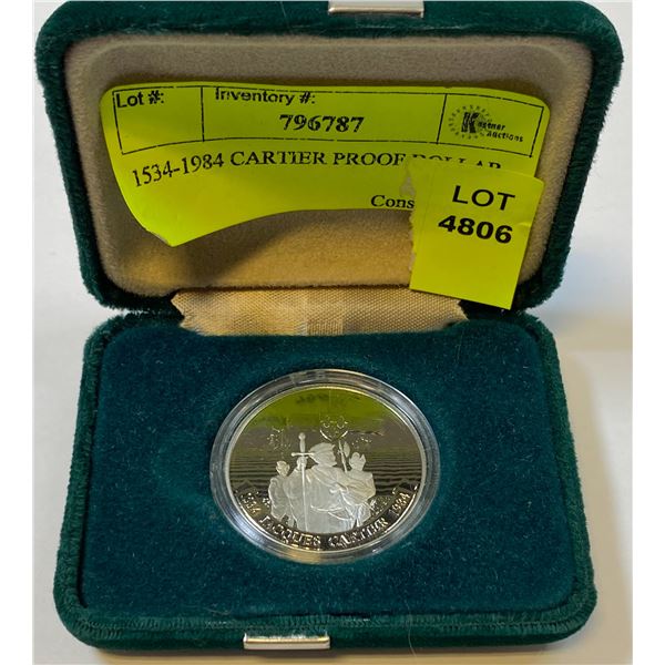 1534-1984 CARTIER PROOF DOLLAR