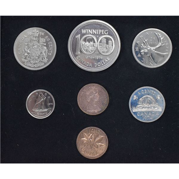 1974 UNCIRCULATED 7 COIN SET
