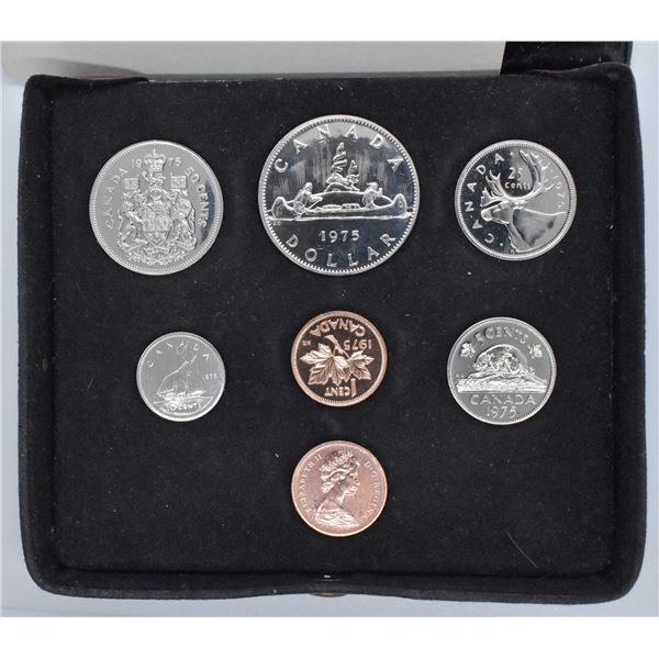 1975 UNCIRCULATED 7 COIN SET WITH COA