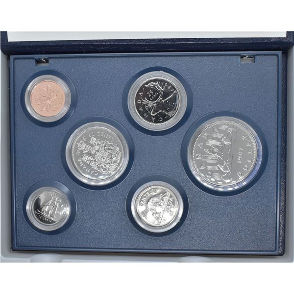 1987 6 COIN SPECIMEN SET WITH COA