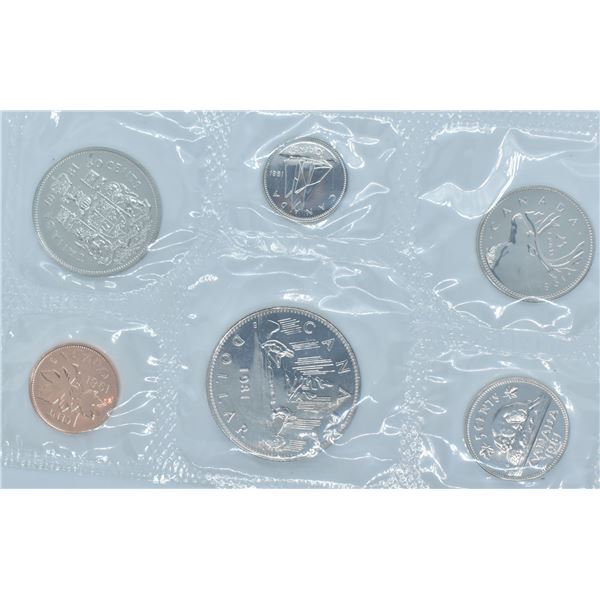 1981 6 COIN UNCIRCULATED SEALED SET