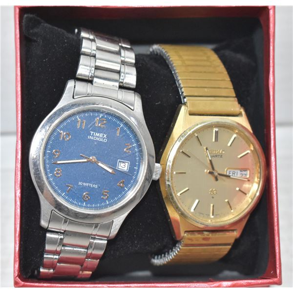 SEIKO,TIMEX INDIGLO WATCHES ALL TOGETHER