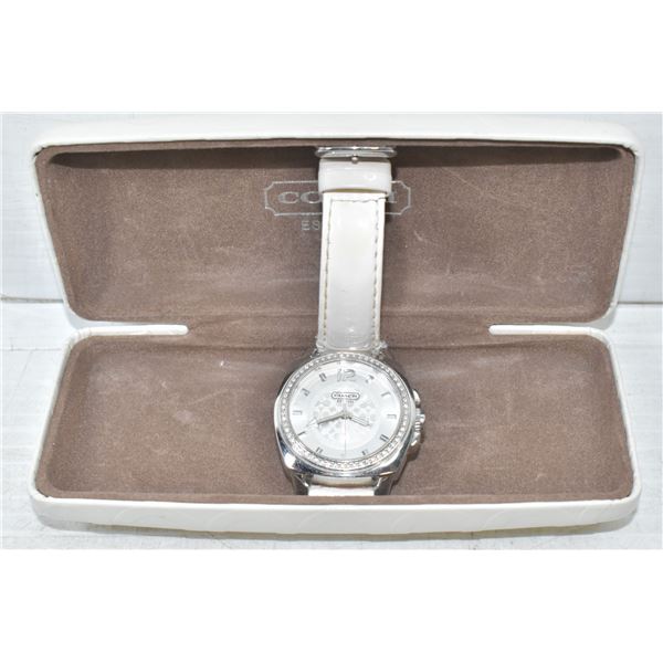 AUTHENTIC COACH DIAMOND BEZEL WATCH