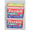 Image 1 : 2PK TYLENOL EXTRA STRENGTH COLD NIGHTIME 40 PER