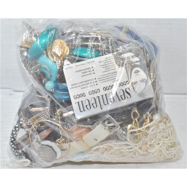 LARGE BAG FULL OF JEWELRY
