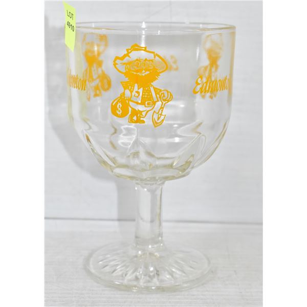 1960'S KLONDIKE MIKE GLASS SUNDAE GLASS W/LOGO