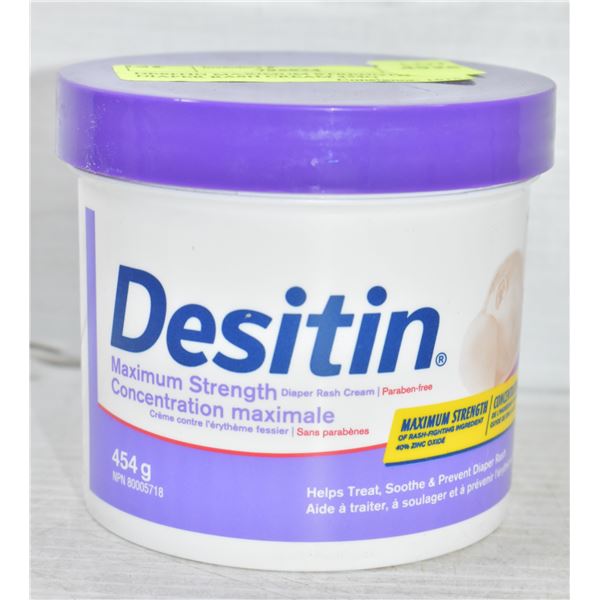 DESITIN MAXIMUM STRENGTH DIAPER RASH CREAM 454G