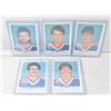Image 1 : 5 1984-85 OILERS RED ROOSTER CARDS