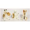Image 1 : VINTAGE SET OF 3 PORCELAIN DOG FIGURINES