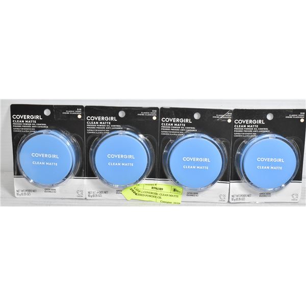 4 PACK COVERGIRL CLEAN MATTE PRESSED POWDER OIL