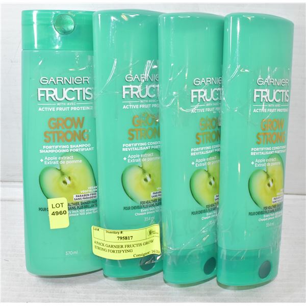 4 PACK GARNIER FRUCTIS GROW STRONG FORTIFYING