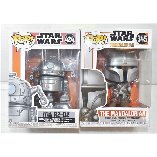 FUNKO POPS STARWARS - R2-D2 424 + THE MANDALORIAN