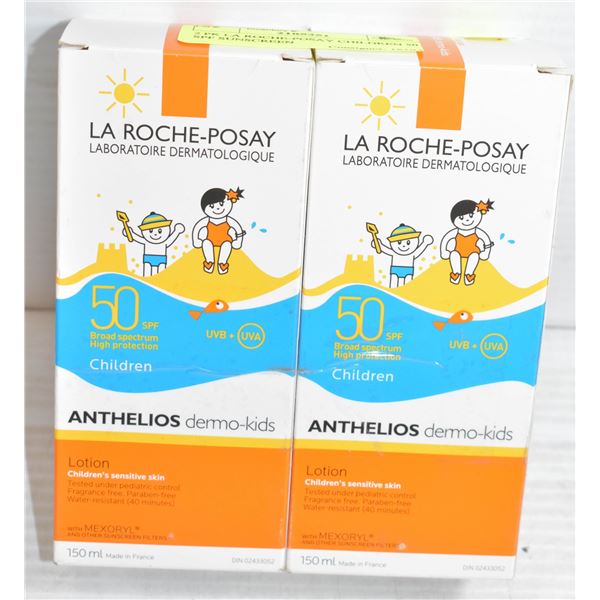 2 PK LA ROCHE-POSAY CHILDREN 50 SPF SUNSCREEN