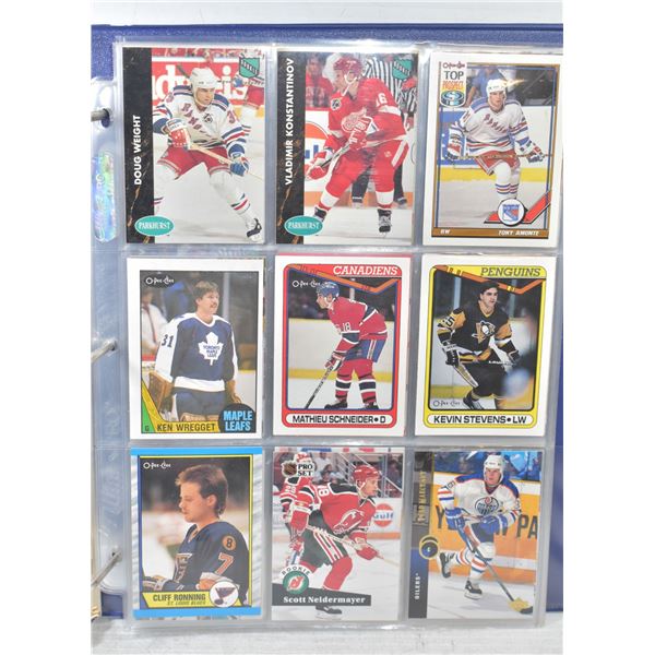 BINDER OF 54 ROOKIE CARDS