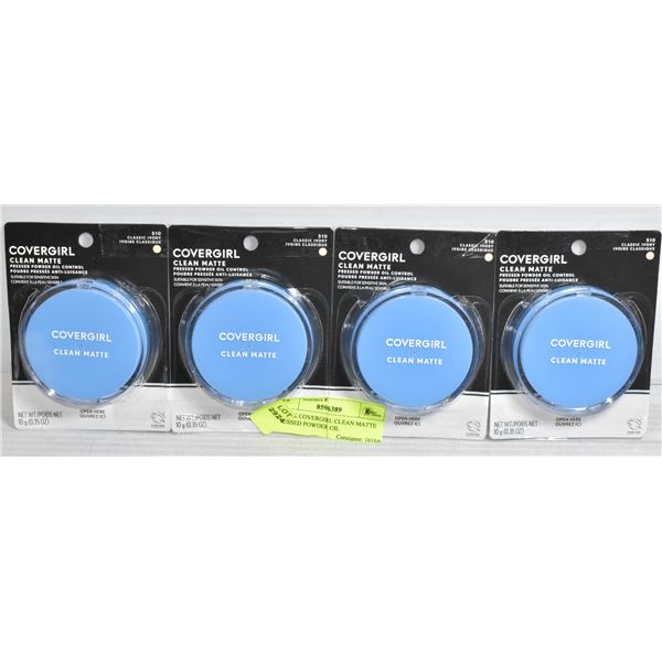 4 PACK COVERGIRL CLEAN MATTE PRESSED POWDER OIL