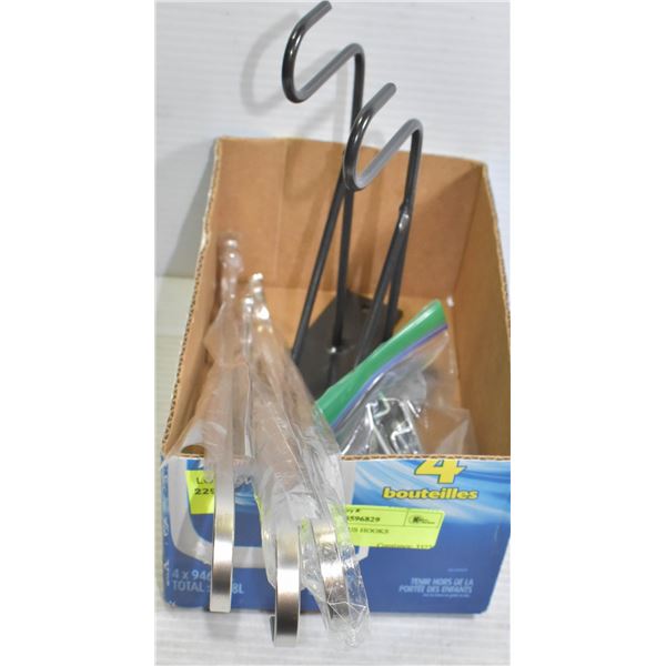 BOX OF VARIOUS HOOKS