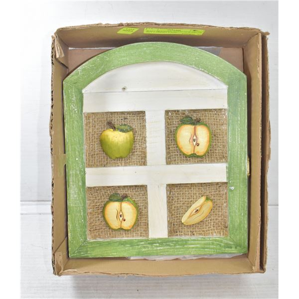 WALL MOUNTED WOOD NEW DECOR KEY CABINET 9"X10"