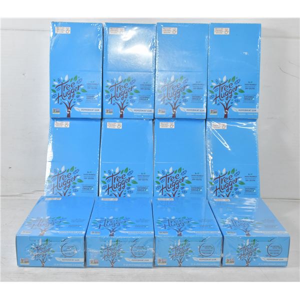 CASE OF 12 BOXES OF TREEHUGGER GUM