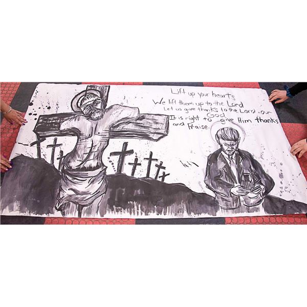 HAND PAINTED ORIGINAL PAINTING ARTIST UNKNOWN