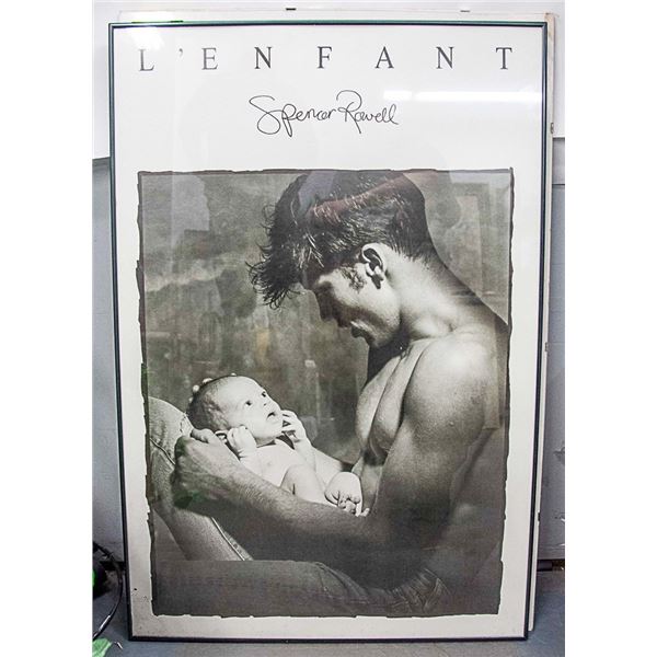 L'ENFANT FRAMED POSTER  SPENCER ROWELL 1986