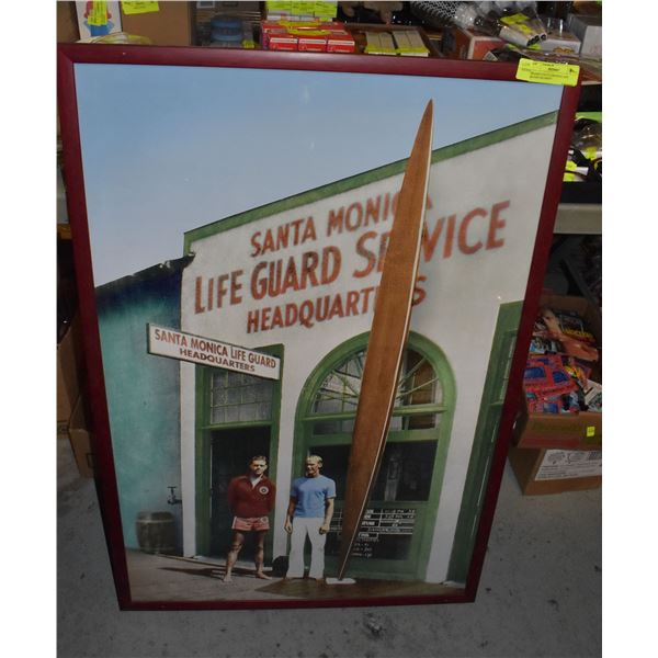 FRAMED SURFER SILHOUETTE