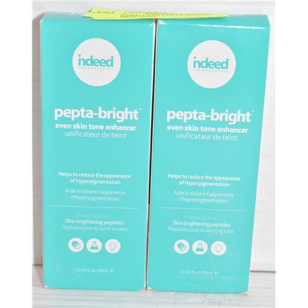 2PK INDEED LABS PEPTA-BRIGHT EVEN SKIN TONE