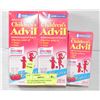 Image 1 : 3PK CHILDRENS ADVIL 8 HOUR RELIEF OF FEVER, PAIN