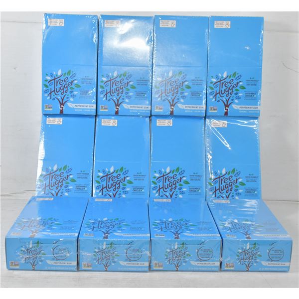CASE OF 12 BOXES OF TREEHUGGER GUM