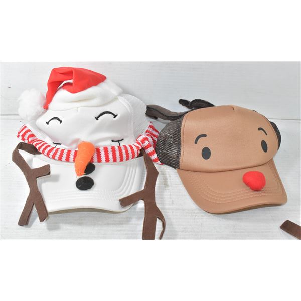 PAIR OF NEW CHRISTMAS CAPS