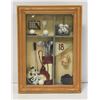 Image 1 : GOLF THEMED SHADOWBOX APPROX 9" X 12" - 2.5" DEEP