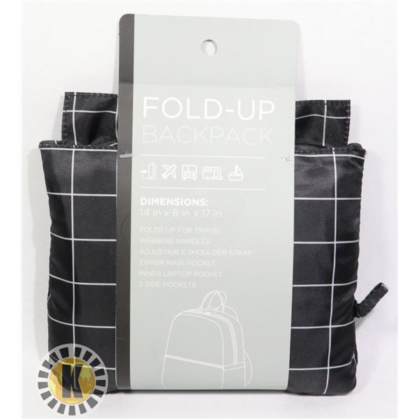NEW FOLD UP STRIPED  BACKPACK