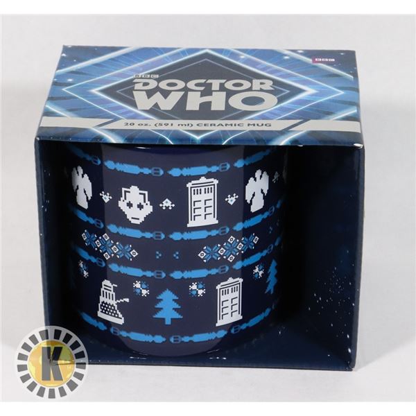 NEW DR WHO CHRISTMAS THEME 20-OZ MUG