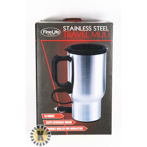 NEW STAINLESS STEEL TRAVEL MUG