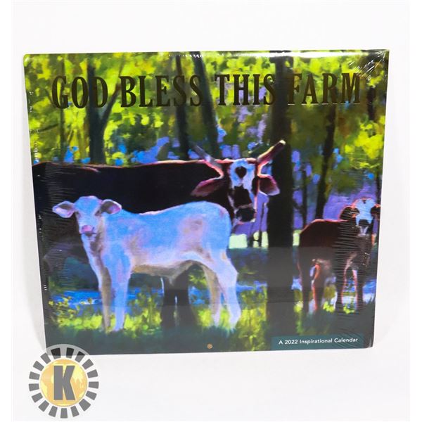 NEW "GOD BLESS THIS FARM" 2022 CALENDAR