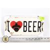 Image 1 : NEW I LOVE BEER BOTTLE PLAQUE