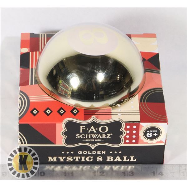 GOLDEN MYSTIC 8 BALL SHAKE TO DETERMINE YOUR DESTI