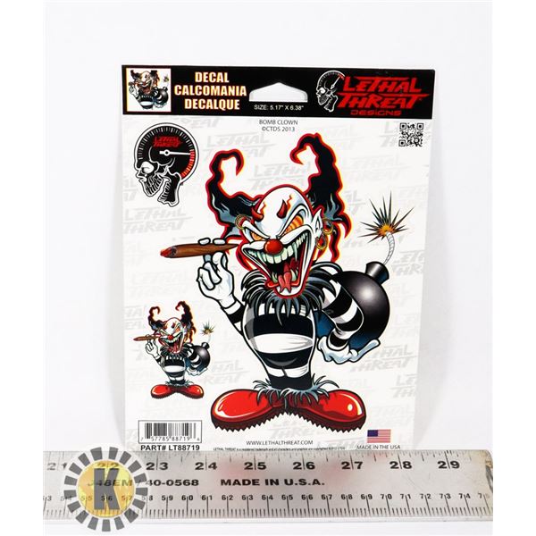 NEW CLOWN DECAL