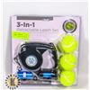 Image 1 : NEW 3-IN-1 RETRACTABLE LEASH SET