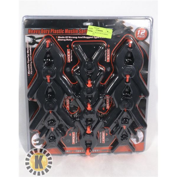 NEW 12PC  HEAVY DUTY SPRING CLAMP SET