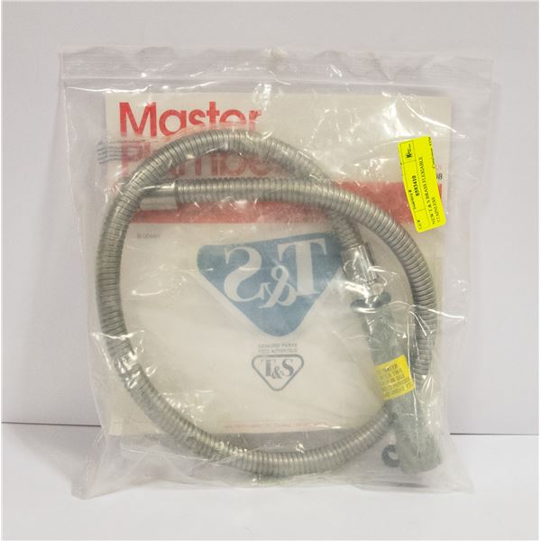 NEW T & S BRASS FLEXIBLE STAINLESS STEEL HOSE