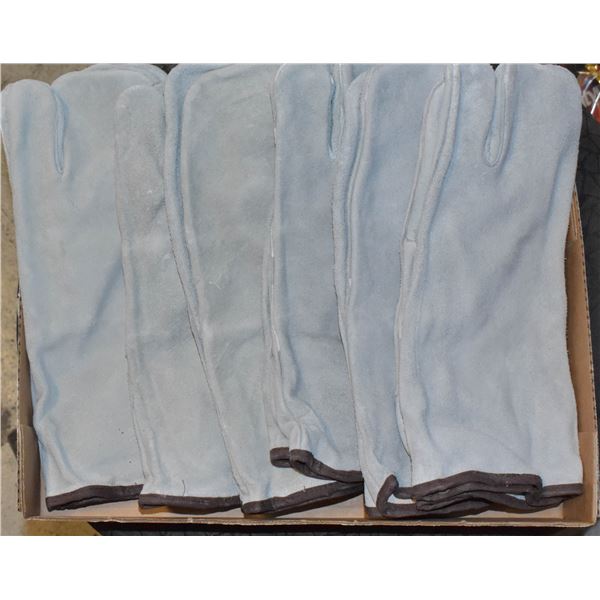 6 PAIR OF WELDING GLOVES