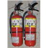 Image 1 : 2 CHARGED FIRE EXTINGUISHERS BETWEEN 5-7LBS