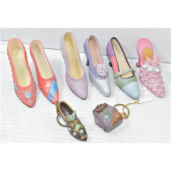 VINTAGE MINIATURE SHOE AND PURSE COLLECTION