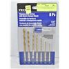 Image 1 : 8PC 1/4" TITANIUM DRILL BIT SET