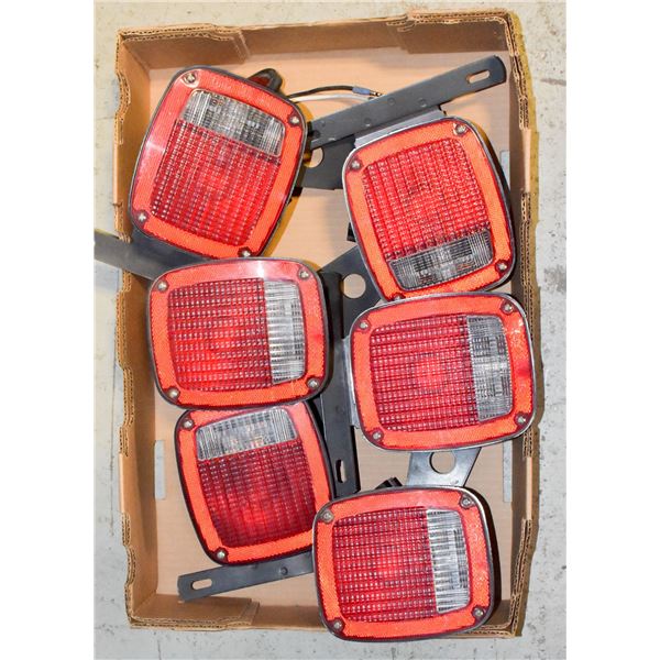 LOT OF 6 TRAILER LIGHTS