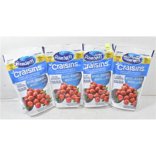 4X OCEAN SPRAY CRAISINS 170G INFUSED WITH