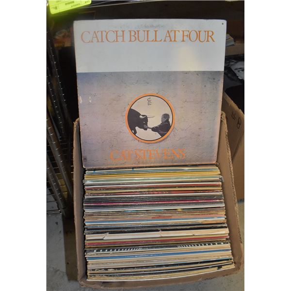 BOX OF VINTAGE VINAL