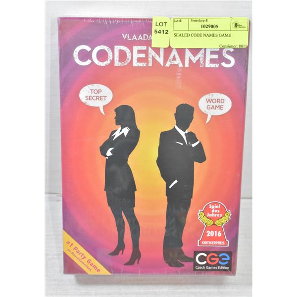 SEALED CODE NAMES GAME