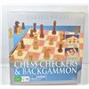 Image 1 : 3-1 BOARD GAME SET INCLUDES CHESS